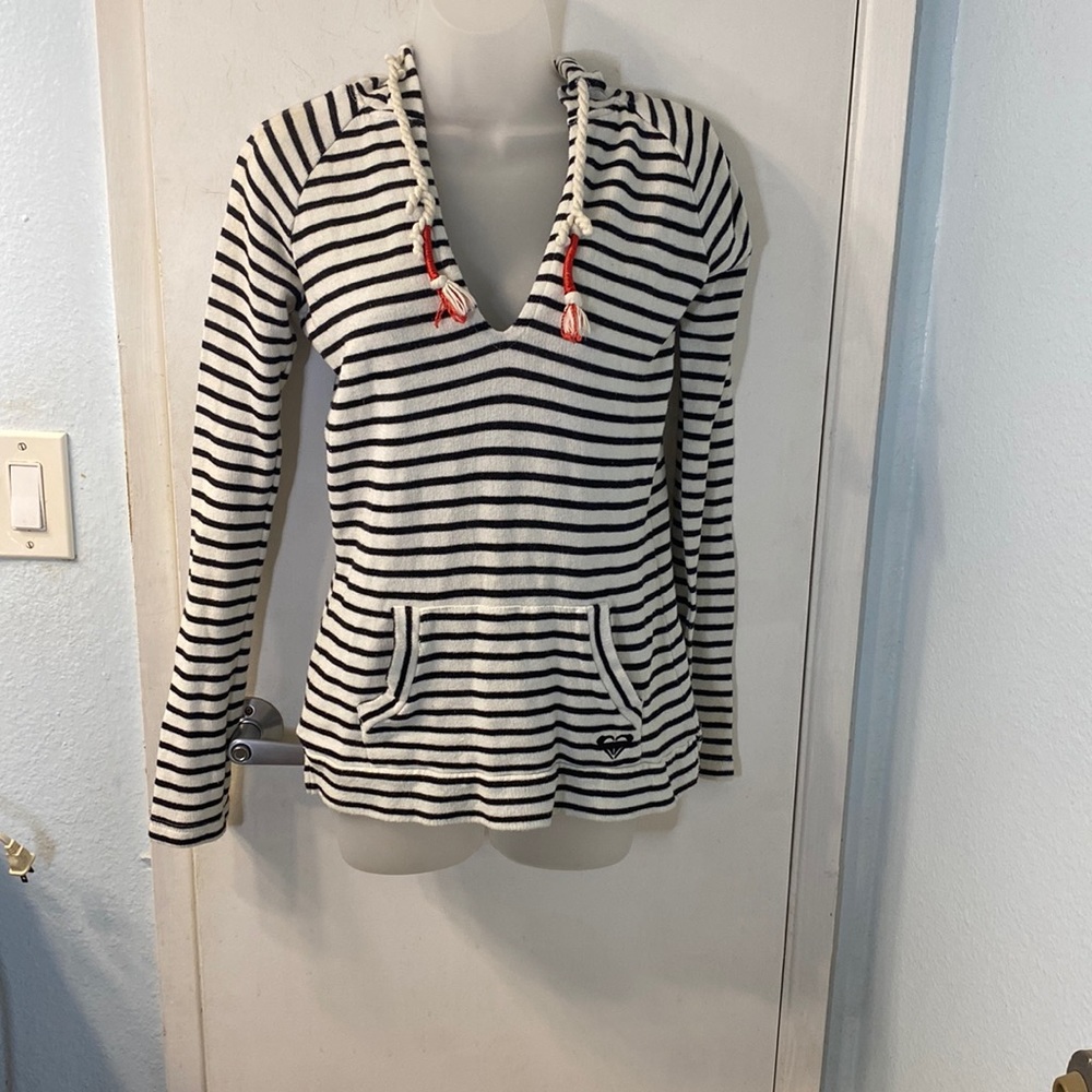 Roxy Stripped Hooded Sweater Size S